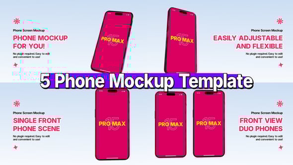 Videohive Phone Mockup Pack 57674915