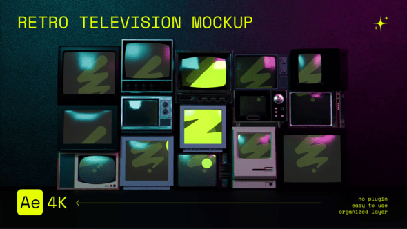 Videohive Retro Television Mockup