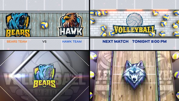 Videohive Volleyball Bumper 3 (4-Bumpers)