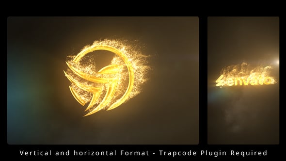 Videohive Golden Particles Logo Reveal 57592179