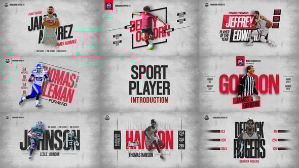 Videohive Sport Player Introduction 57853138