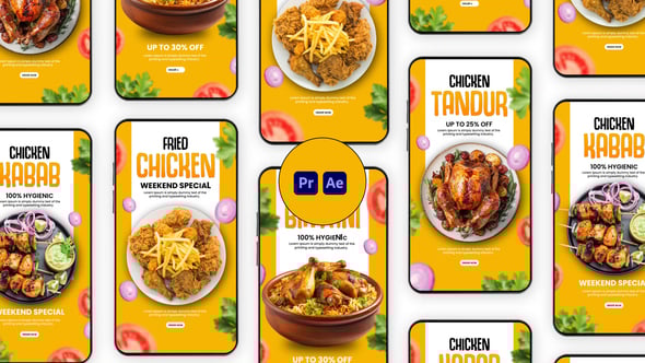 Videohive Spicy Chicken Food Instagram Story