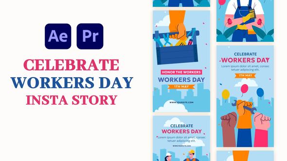 Videohive Celebrate Workers Day Instagram Story