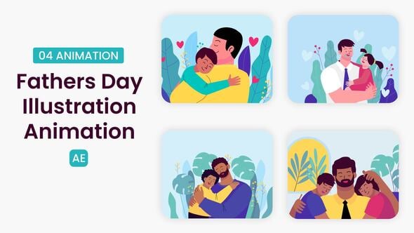 Videohive Fathers day Illustration Scene 57802847
