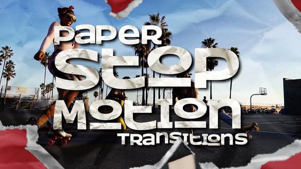 Videohive Paper Stop Motion Transitions