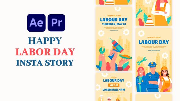 Videohive Happy Labor Day Instagram Story