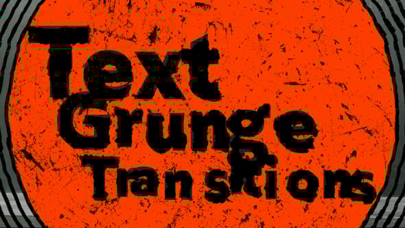 Videohive Text Grunge Transitions