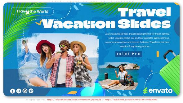 Videohive Travel Vacation Holiday Slideshow