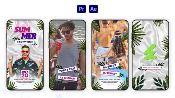 Videohive Tropical Party Instagram Story Pack