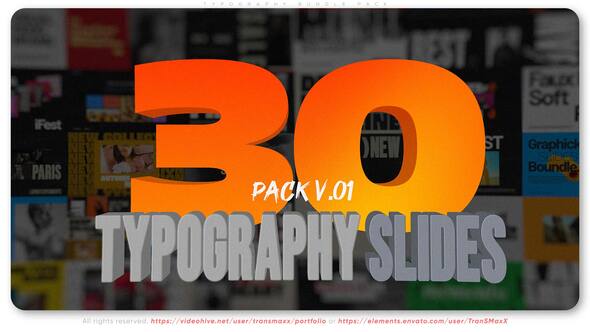 Videohive Typography Bundle Pack
