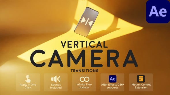 Videohive Vertical Camera Transitions for After Effects
