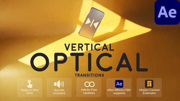 Videohive Vertical Optical Transitions for After Effects