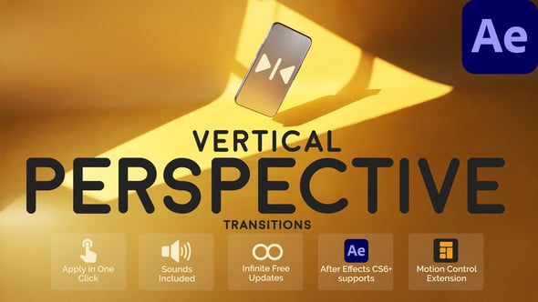 Videohive Vertical Perspective Transitions for After Effects