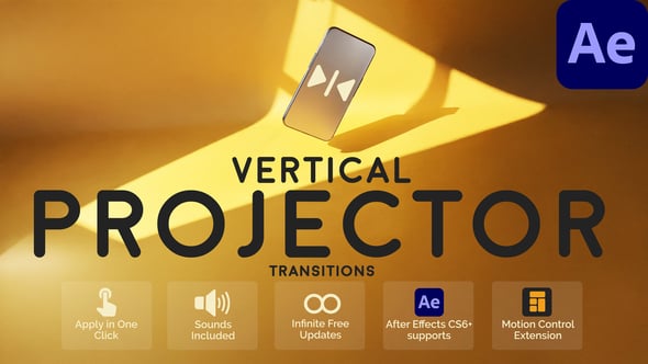 Videohive Vertical Projector Transitions for After Effects