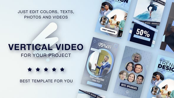 Videohive Clean Corporate Vertical Promo – Medical Education Sport Reels