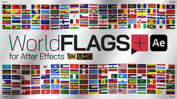 Videohive World Flags Plus for After Effects