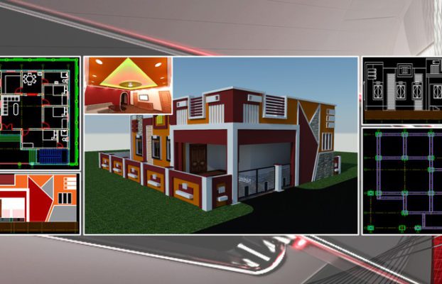 AutoCAD 2D & 3D Smart House Exterior + Interior Design Course By Rajesh K