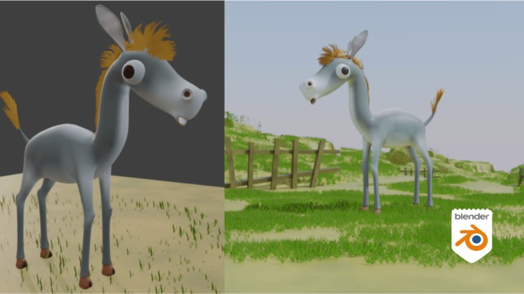 Blender 3D: Cartoon Animal Character Modeling for Beginners By Amit kumar deb