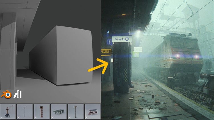 Blender Beginner Workflow For Cinematic Art, 2 tutorials By Sime Bugarija