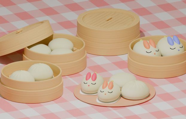 Blender : Chinese Buns By Kornwanast Samachiktummakun