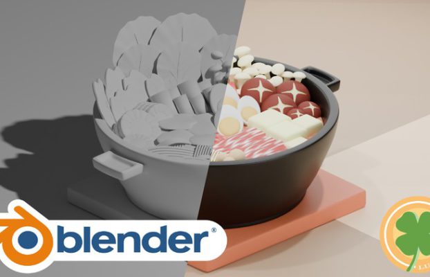 Blender : Create A Shabu Model By Kornwanast Samachiktummakun