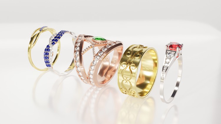 Blender – Jewelry creation By Julien Deville