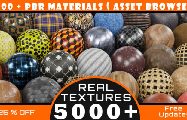Blender Market 5000+ Pbr Asset Browser v