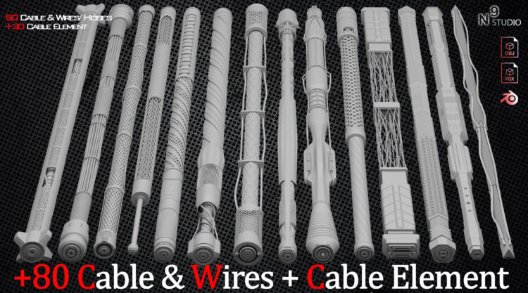 Blender Market – +80 Cable ,Wires, Hoses And Cable Element