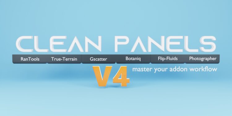 Blender Market – Clean Panels V4.0.4