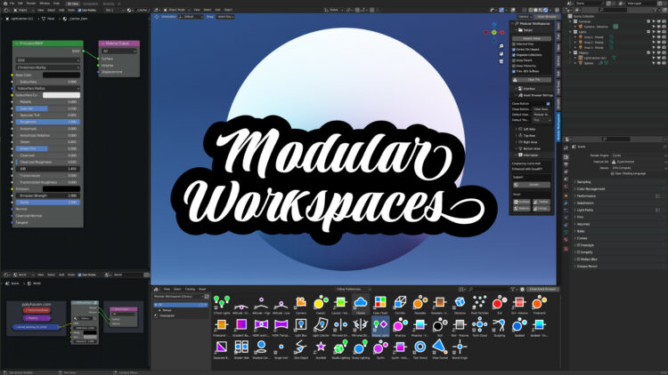 Blender Market – Modular Workspaces For Blender 1.5.0