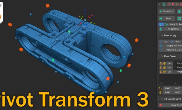 Blender Market – Pivot Transform 3 + Gizmo 3d Cursor V3.0