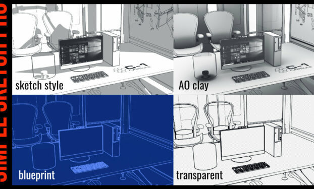 Blender Market Simple Sketch Pro v1.1.0