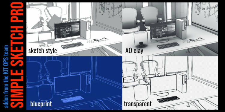Blender Market Simple Sketch Pro v1.1.0
