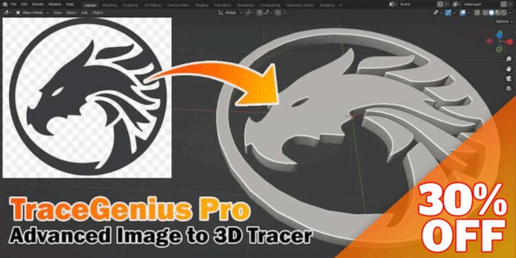 Blender Market Tracegenius Pro 3.2 – Advanced 2D Image To 3D Mesh Tracer v2.1
