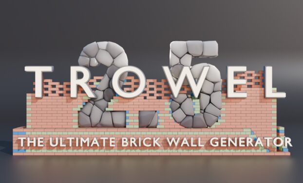 Blender Market Trowel: The Ultimate Brick Wall Generator v2.5