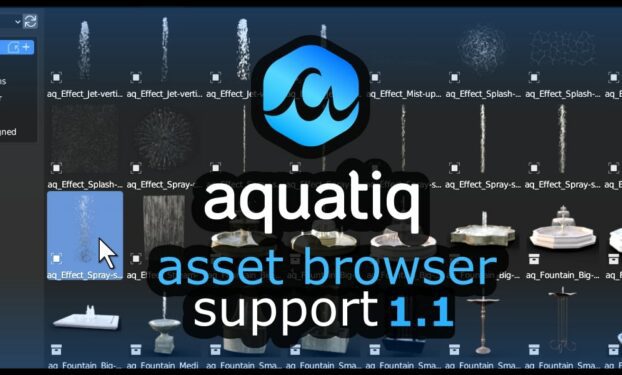 Blender Market – Water Library Aquatiq Water Addon Water+Fountains v1.1.1