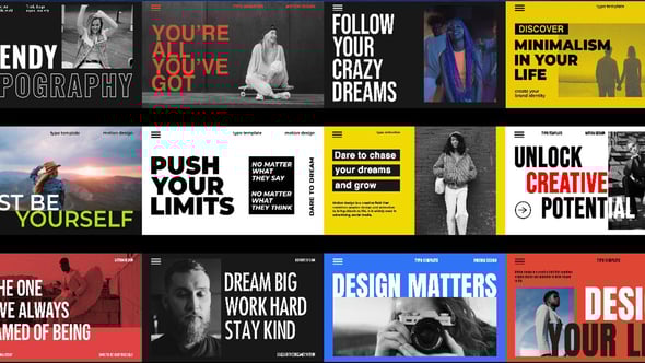 Videohive Typography Slides 57617346