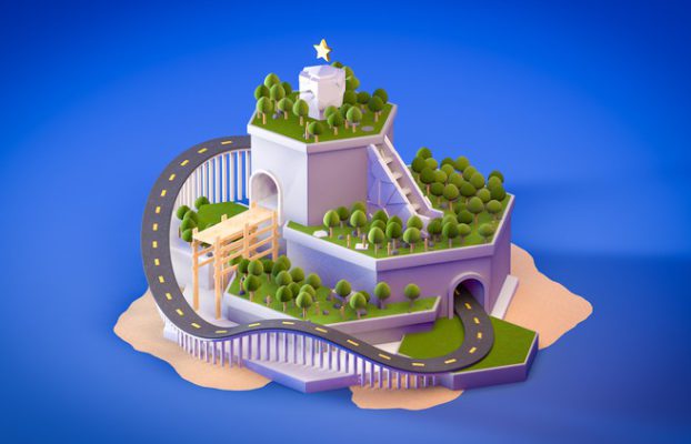 Create Fun Island with Cinema 4D Without plugins By Paul Olusola Ogunwale