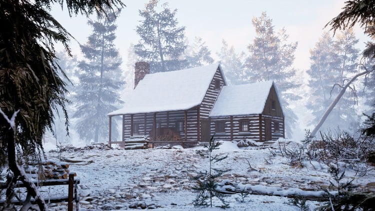 Creating snow environments for Blender & Unreal By Rob Tuytel