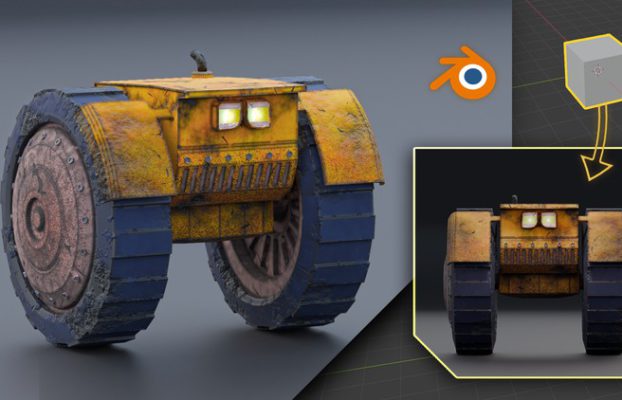 Creation of a realistic Robot on your first day in Blender. By Auripher Aetas Aurea