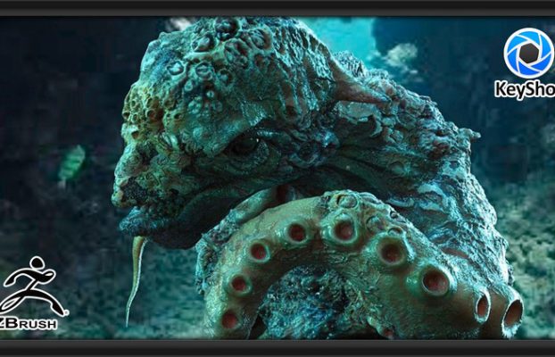 Designing a Film-Quality Fish Bust with ZBrush and Keyshot By 3dmotive LLC