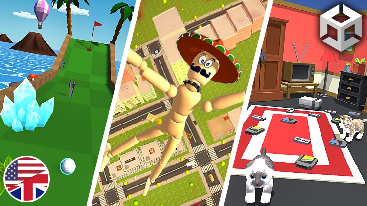 Develop 3D hyper-casual mobile games with Unity and C# By Anthony Cardinale | C#, Unity, Blender, Unreal, IA, Claire | Hyper-casual game development with Unity
