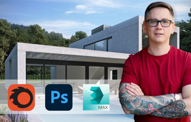 Exterior visualization 3ds max + Corona render for Beginners
