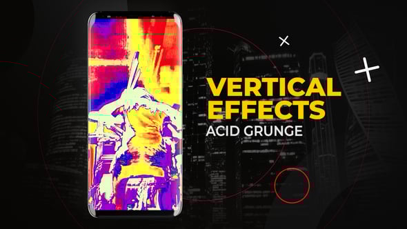 Videohive Vertical Acid Grunge Effects | After Effects