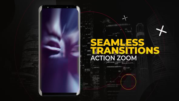 Videohive Vertical Trippy Move Transitions | After Effects
