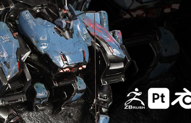 Full Asset Creation Workflow (Zbrush,Painter 3D,Blender) By Jonas Roscinas