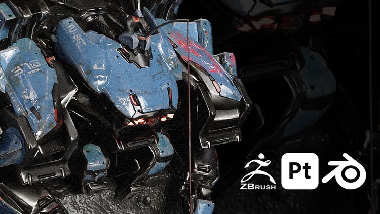 Full Asset Creation Workflow (Zbrush,Painter 3D,Blender) By Jonas Roscinas