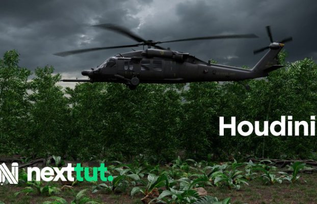Houdini Helicopter Landing Simulation Course By Nexttut Education Pvt.Ltd.