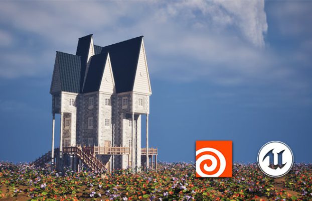 Houdini Procedural House with Unreal Engine 5 By Jingtian Li