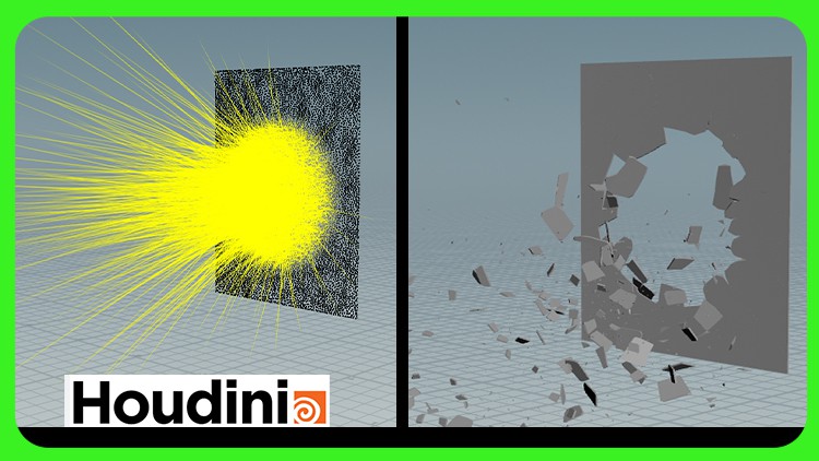 Houdini: Rbd Fracture Glass Project By Alex Tumyang